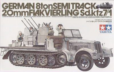 Sd.Kfz.7-1 German 8ton Semitrack 20mm Flakvierling (Tamiya 1:35)