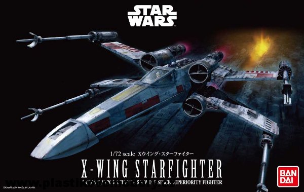 Plastic ModelKit BANDAI SW 01200 - X-Wing Starfighter (BANDAI 1:72)