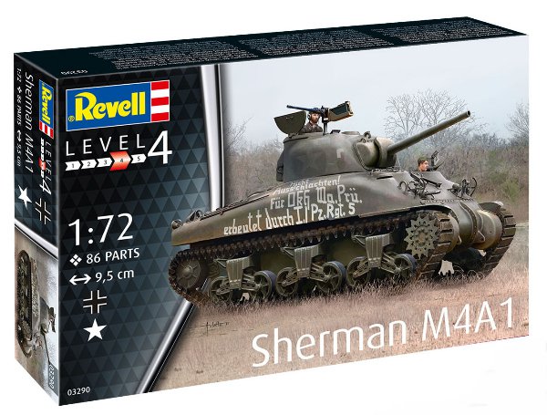 Tank Sherman M4A1 (Revell 1:72) 