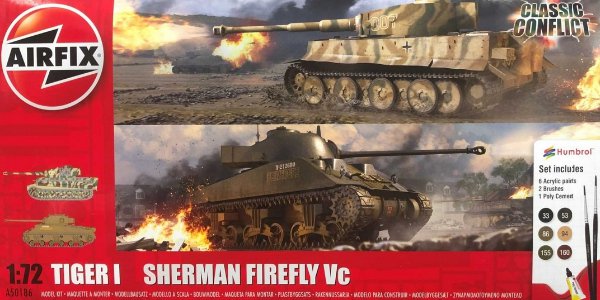 Classic Conflict Tiger 1 vs Sherman Firefly (Airfix 1:72) 