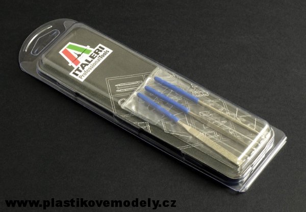 3 pcs mini diamond file set - 100mm 50820 - sada pilníků