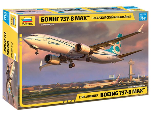 Letadlo Boeing 737- 8 MAX (Zvezda 1:144)
