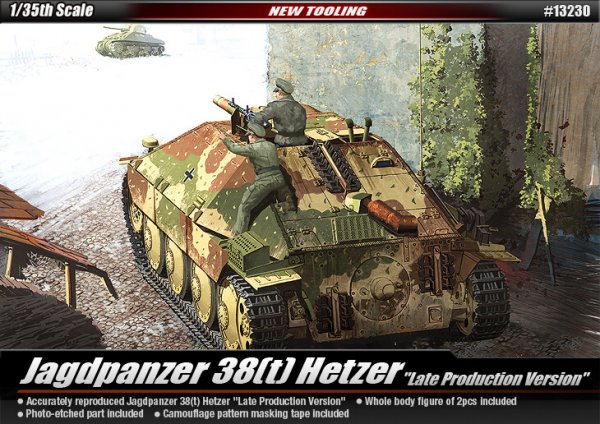 Jagdpanzer 38t Hetzer late version (Academy 1:35)