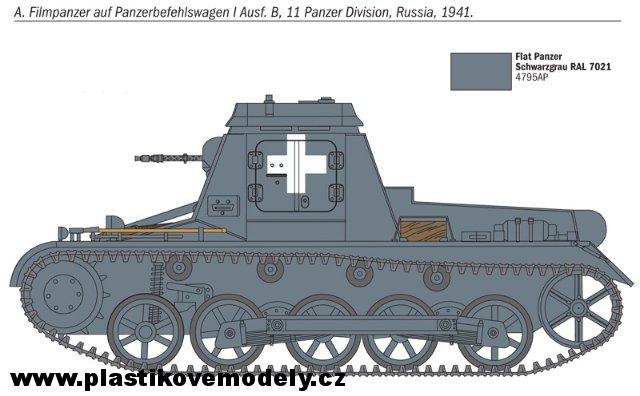 Velitelské vozidlo SD. KFZ. 265 PANZERBEFEHLSWAGEN (Italeri 1:72)