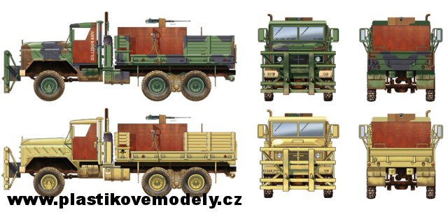 Nákladní vůz M923 HILLBILLY Gun Truck (Italeri 1:35) 