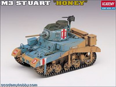 BRITISH M3 STUART HONEY (Academy 1:35) 