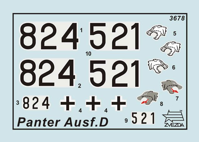 Tank Panther Ausf.D (Zvezda 1:35)