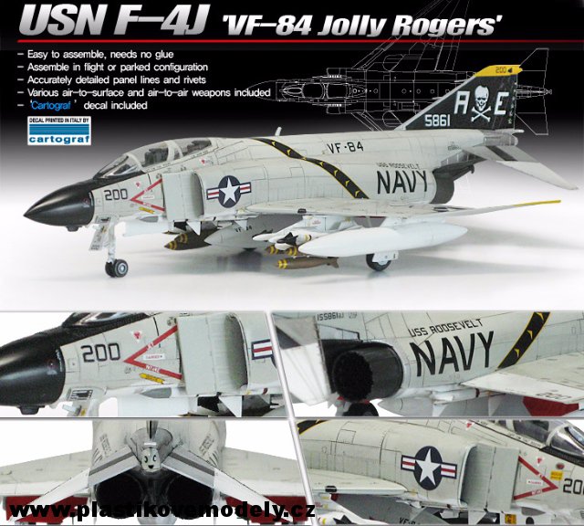 F-4J USN VF-84 Jolly Rogers (Academy 1:72)