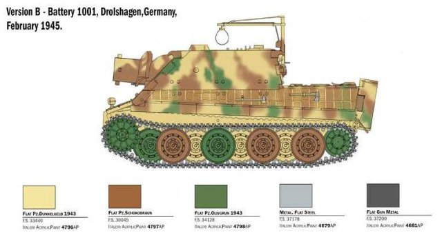 38 cm RW 61 auf STURMMORSER TIGER (Italeri 1:35)