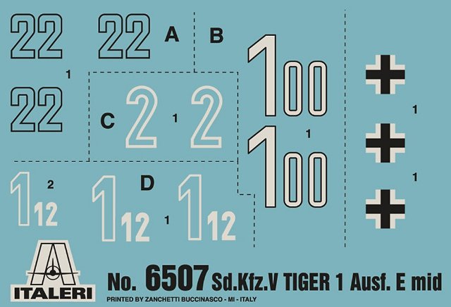 Tank Pz.Kpfw.VI TIGER I Ausf.E mid production (Italeri 1:35)