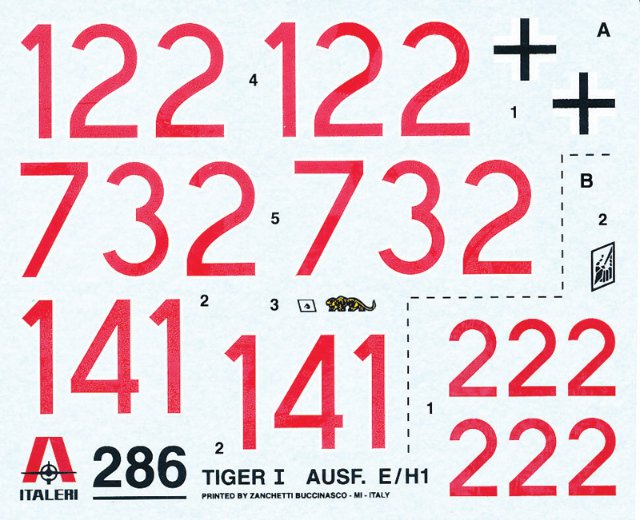 TIGER I AUSF. E-H1 (Italeri 1:35) 