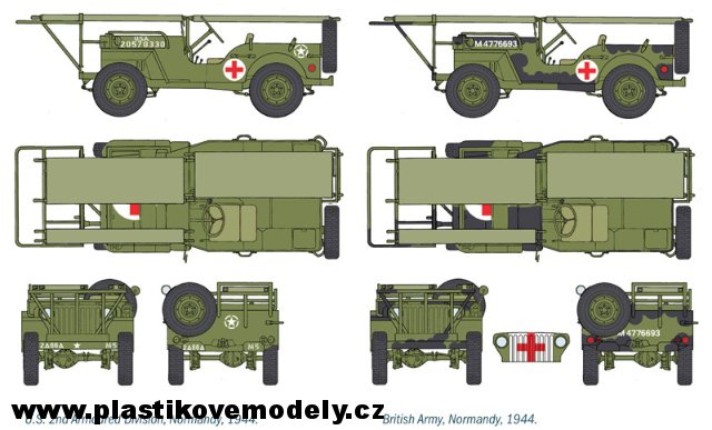 1/4 TON. 4x4 AMBULANCE JEEP (Italeri 1:35)