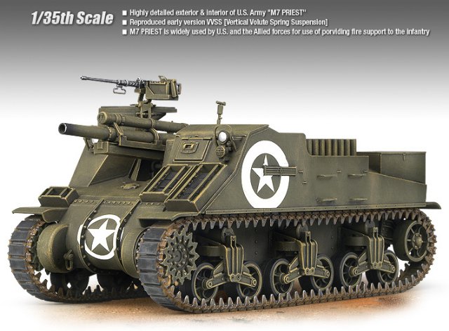 M7 PRIEST (U.S. HOWITZER MOTOR CARRIAGE) (Academy 1:35) 