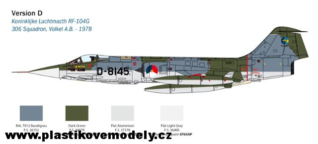F-104 STARFIGHTER G-S - Upgraded Edition RF version (Italeri 1:32)