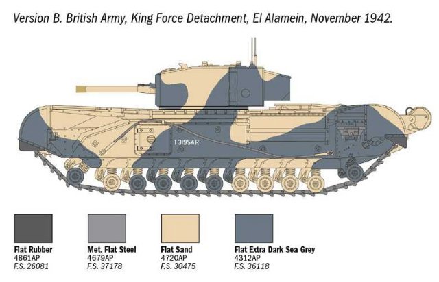 Tank Churchill Mk. III (Italeri 1:72)
