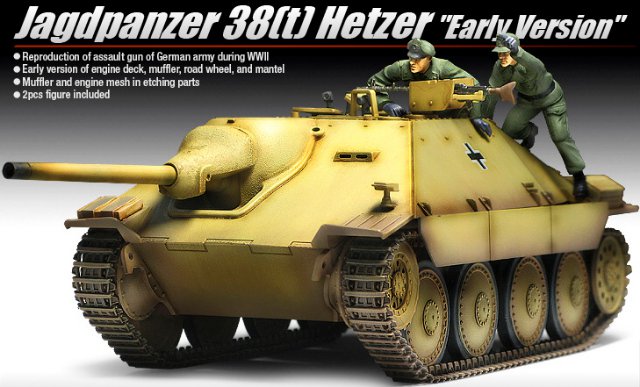 Jagdpanzer 38(t) Hetzer Early (Academy 1:35)
