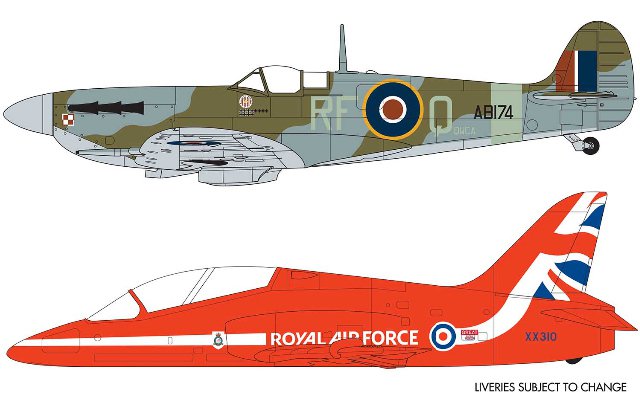 Set Best of British Spitfire and Hawk (Airfix 1:72)