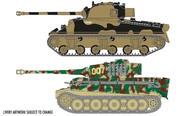 Classic Conflict Tiger 1 vs Sherman Firefly (Airfix 1:72) 