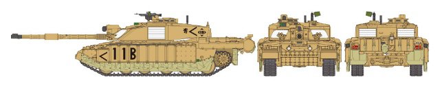Challenger 2 (Desertised) (Tamiya 1:48)