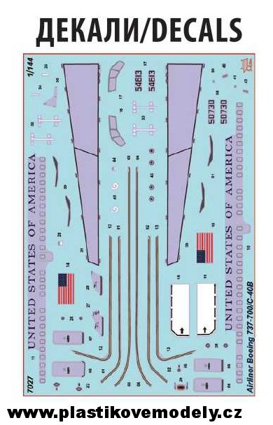 Boeing 737-700/C-40B (Zvezda 1:144)