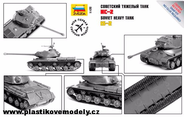 Snap Kit tank IS-2 Stalin (Zvezda 1:72)