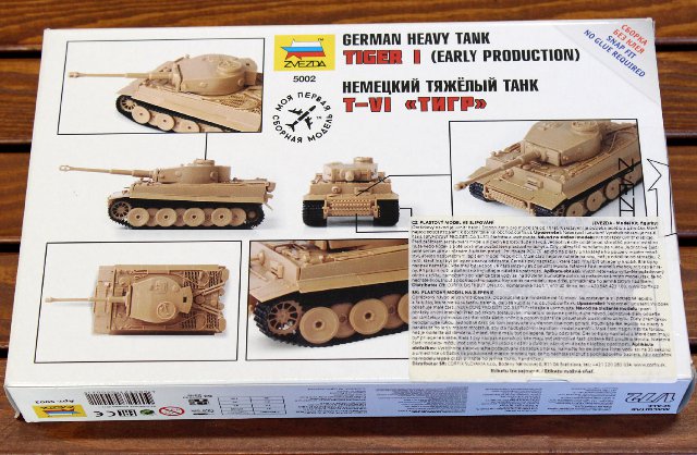 Snap Kit tank Tiger I (Zvezda 1:72)
