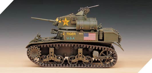 US M3A1 STUART LIGHT TANK (Academy 1:35)