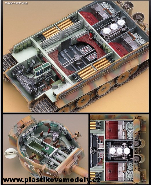 German Heavy Tank Tiger I Early s interierem (Academy 1:35)