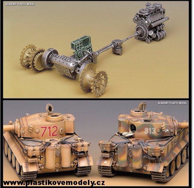 German Heavy Tank Tiger I Early s interierem (Academy 1:35)