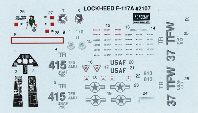 F-117 Stealth Attack-Bomber (Academy 1:72) > 1:72