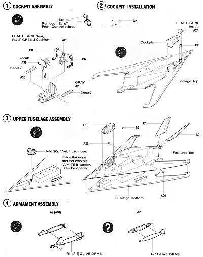 F-117 Stealth Attack-Bomber (Academy 1:72) > 1:72