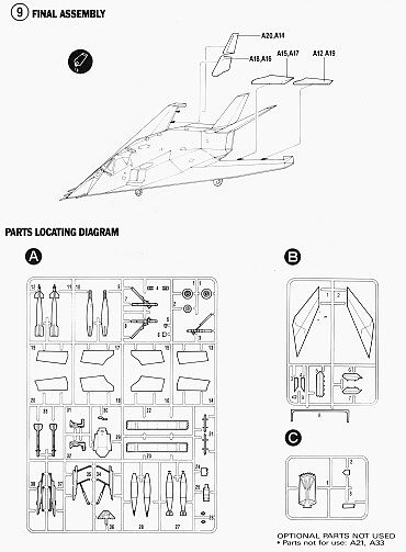 F-117 Stealth Attack-Bomber (Academy 1:72) > 1:72
