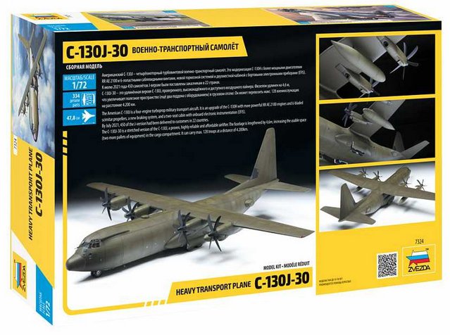 Letadlo C-130 J-30 (Zvezda 1:72)