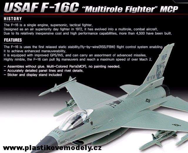 USAF F-16C Multirole Fighter MCP (Academy 1:72)