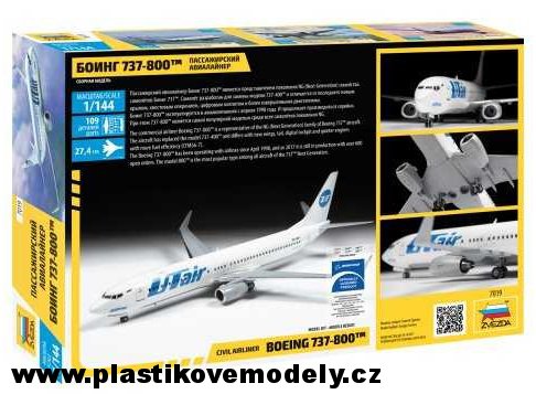 Letadlo Boeing 737-800 (Zvezda 1:144)