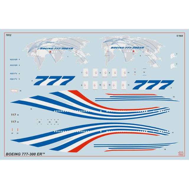 Letadlo Boeing 777-300ER (Zvezda 1:144)