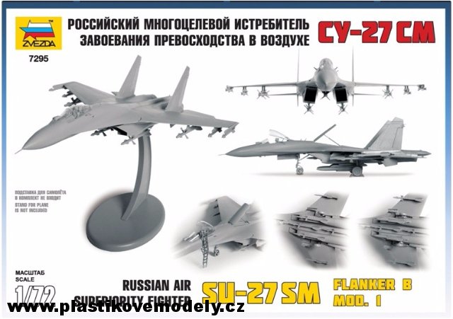Letadlo SU-27SM (Zvezda 1:72)