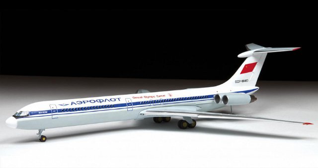 Letadlo Ilyushin IL-62M (Zvezda 1:144) 