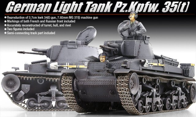 German Light Tank Pz.Kpfw. 35(t) (Academy 1:35) 