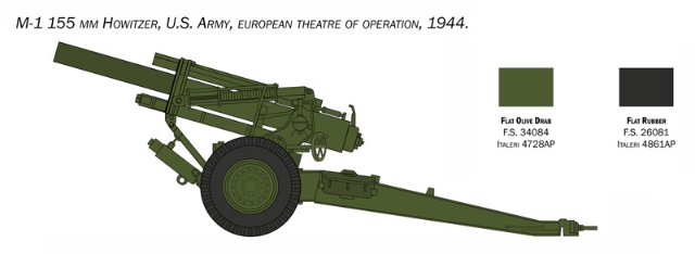 M1 155mm Howitzer (Italeri 1:35) 