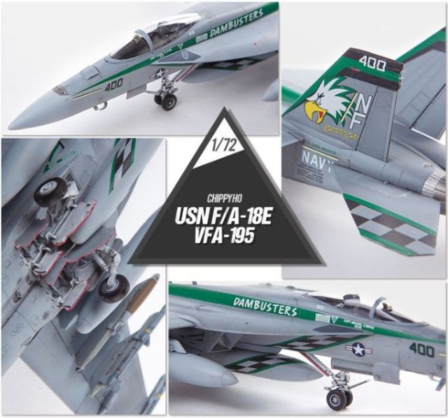 Boeing F-A-18E Super Hornet VFA-195 Chippy Ho (Academy 1:72)