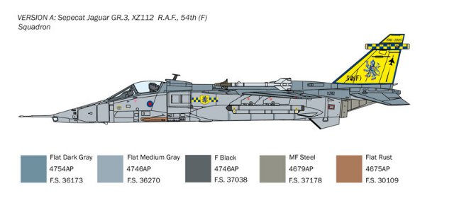 Sepecat JAGUAR GR.1-3 R.A.F. (Italeri 1:72)