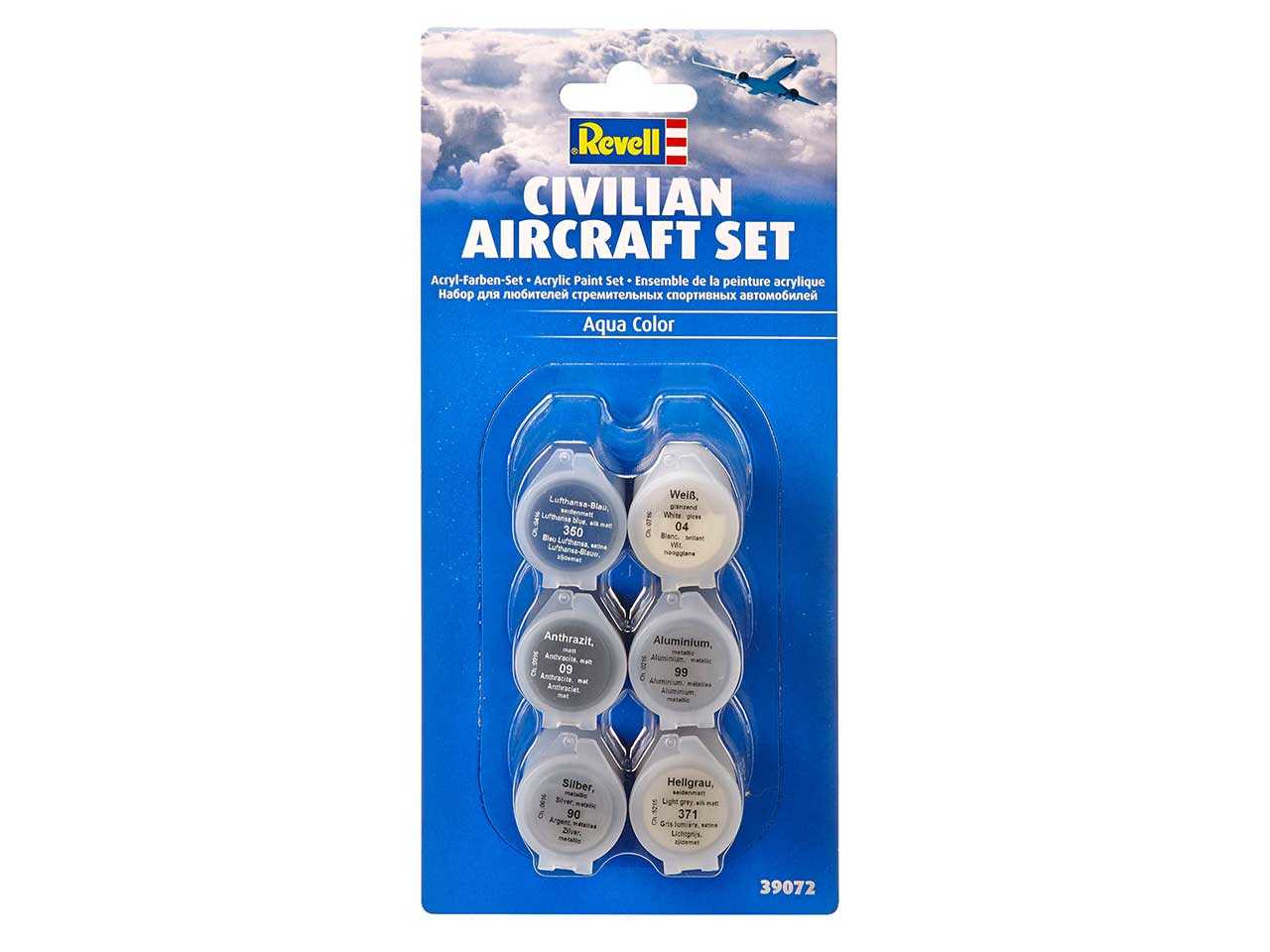 Aqua Color 39072 - Civilian Aircraft Set