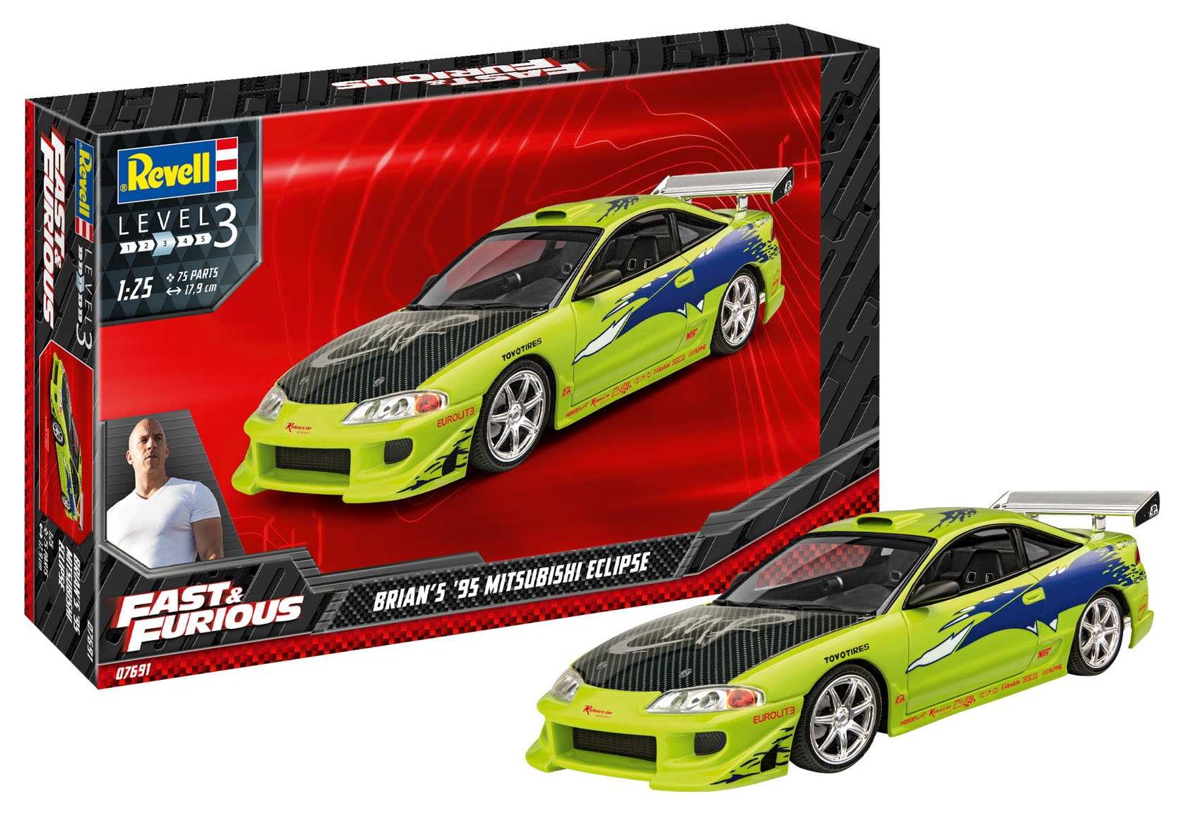 Fast & Furious Brian's 1995 Mitsubishi Eclipse (Revell 1:25)