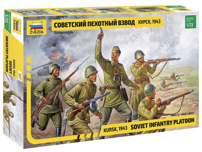 Wargames figurky - Soviet Infantry WWII (1:72)