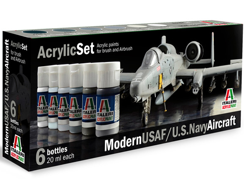 Sada akrylových barev 431AP - MODERN USAF/U.S. NAVY AIRCRAFT 6 ks