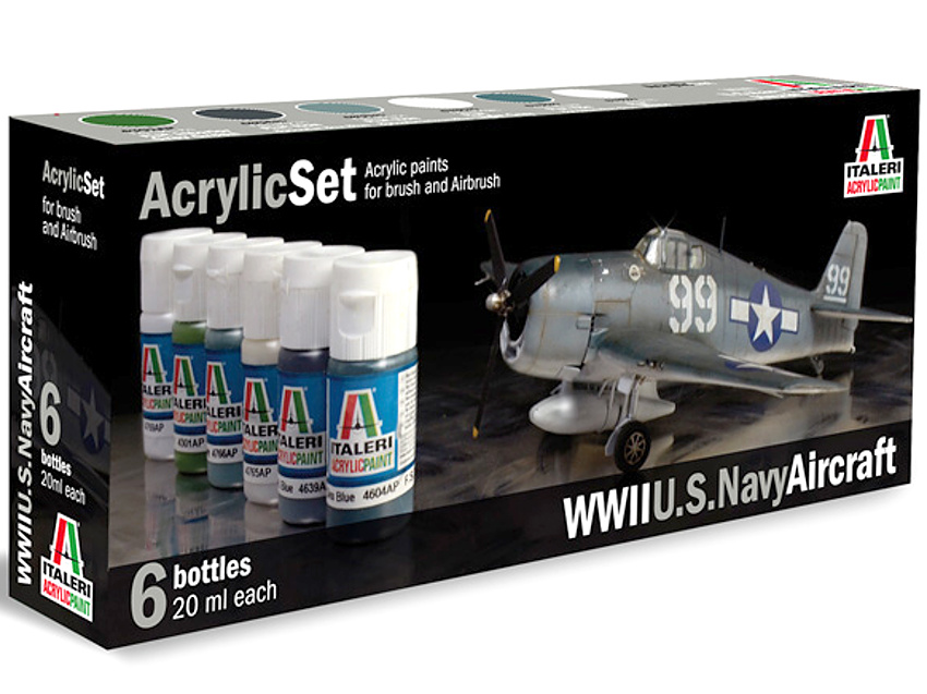 Sada akrylových barev - WWII U.S. NAVY AIRCRAFT 6 ks