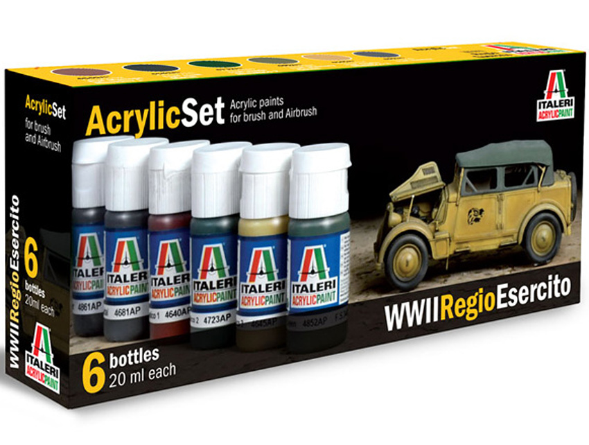 Sada akrylových barev 441AP - WWII REGIO ESERCITO 6 ks