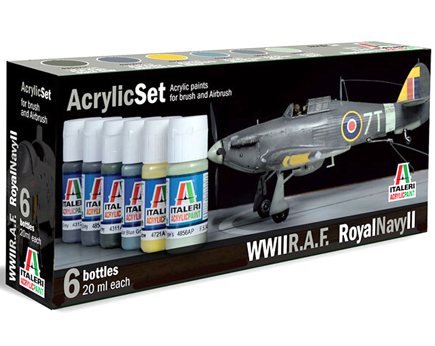 Sada akrylových barev - R.A.F. / ROYAL NAVY II 6 ks