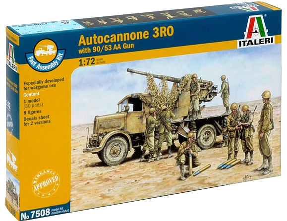Autocannon Ro3 with 90/53 AA gun (1:72)